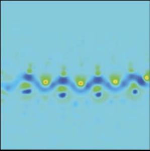 Planar image of copper allow